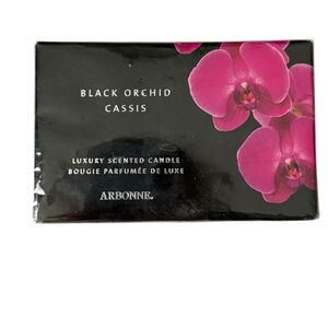 Arbonne Black Orchid Cassis Three Wick Candle NIB